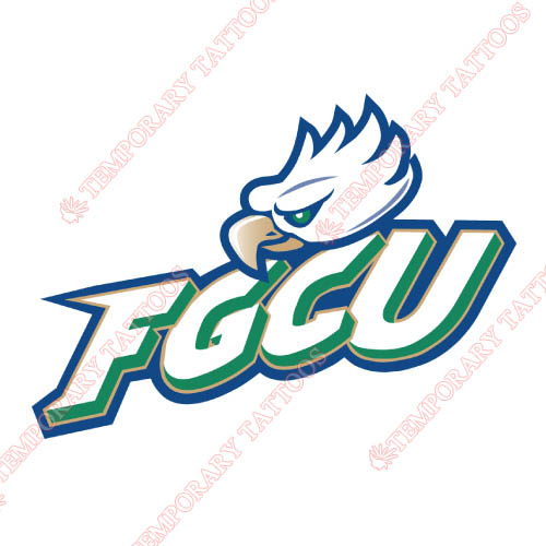 Florida Gulf Coast Eagles Customize Temporary Tattoos Stickers NO.4391